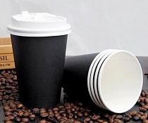 black cappuccino cups